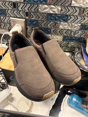 Gerry Weber Men's Slip-On Loafers in Taupe and Black Trim